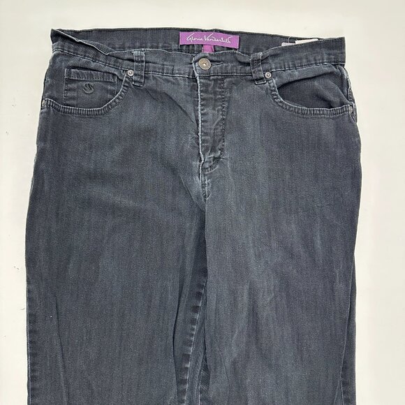 Gloria Vanderbilt Amanda Straight Leg Women's size 6 Black Denim Jeans - Picture 2 of 4